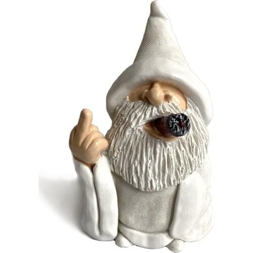 Funny Garden Gnome Dwarf Resin Crafts Decorative Ornaments Outdoor Garden Decoration Sculpture Micro Landscape Decor Figurines