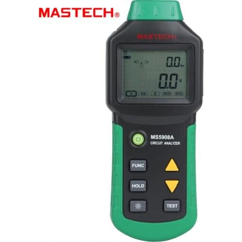 Mastech MS5908 RMS Circuit Analyzer Tester Compared w/ IDEAL Sure Test Socket Tester 61-164CN 110V or 220V
