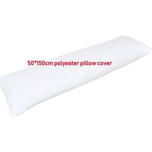 150*50cm Couple White Pillowcase 100% Polyester Pillow Cover with Zipper Body Pillowcase Dakimakura for Bed Sleeping dropship