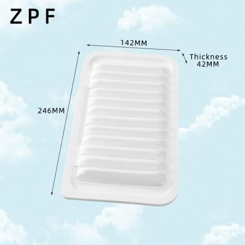 Wholesale A-740 Factory Outlet 17801-87402 High Quality White Non-Woven Auto Air Filter A1219 for TOYOTA Cami 24.7*14.2*4.2cm