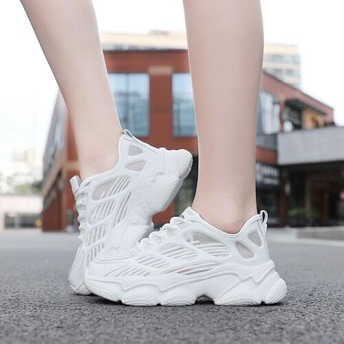 2021 Summer Air Cushion Womens Sport Shoes Ladies Sneakers Female Running Shoes Sports Woman Jogging Heightinceasing Shoes