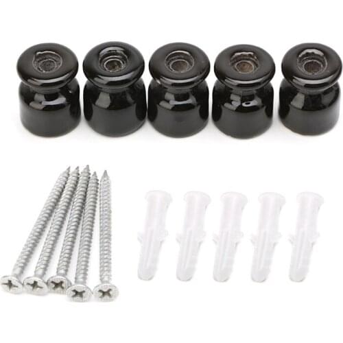 5PCS High Frequency Electric Porcelain Gourd 24mm Porcelain Ceramic Insulator P31E