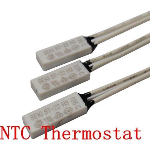 50PCS ST-22 50C-150C Degree Motor 55/60/65/70/75/80/85/90/130 Thermal Protection Device Thermostat Temperature Control Switch