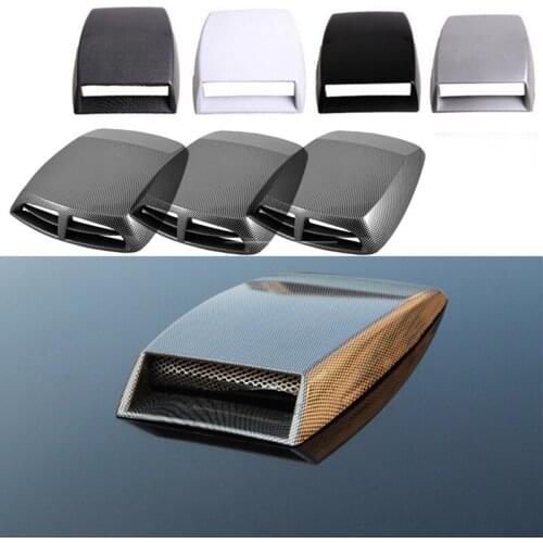 5D Carbon Fiber Car Hood Intake Vent Cover For Volvo S60 XC90 V40 V70 V50 V60 S40 S80 XC60 XC70 Nissan Qashqai X-TRAIL Juke