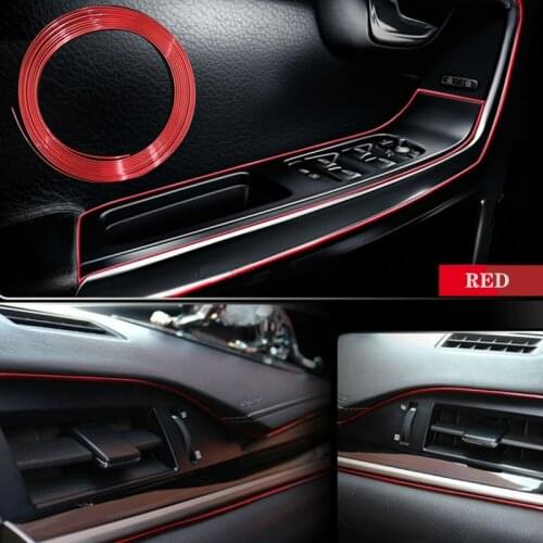 Car Styling 5M DIY Flexible Interior Decoration Moulding Trim Strips For Mazda 2 3 5 6 CX-5 CX-7 CX-9 Atenza Axela Accessories