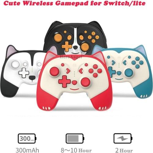2021Wireless Bluetooth-compatible Gamepad for Switch Cute Animal Controller Game Joystick with Button Programming Turbo Features
