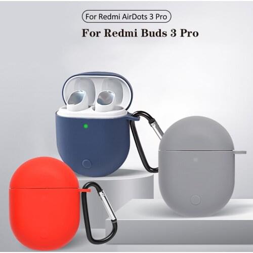 For Redmi Buds 3 Pro Case Solid color Non-slip Silicone For xiaomi Redmi AirDots 3 Pro Protect Earphones Cover AirDots3PRO case