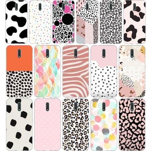 333FG Leopard print and polka dot zebra gift Soft Silicone Tpu Cover phone Case for Nokia 2.1 2.3 3 3.1 4.2 5 5.1 Plus 7.2 6 8