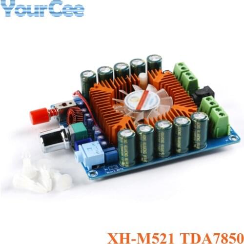 XH-M521 TDA7850 Four-channel Digital Amplifier board Automotive class 4*50W 4X50W High Power Audio Amplifier Module