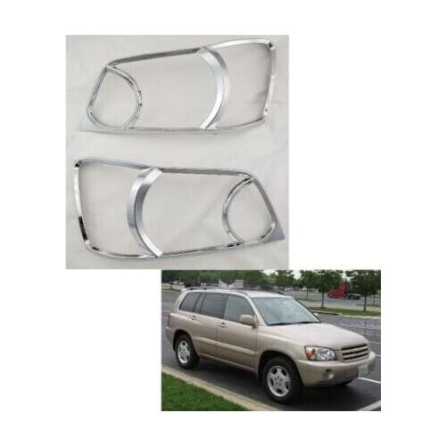 Trim Frame Protector Sticker For Toyota Highlander Kluger 2003 2005 2006 2007 headlamp headlamp decorative sequins