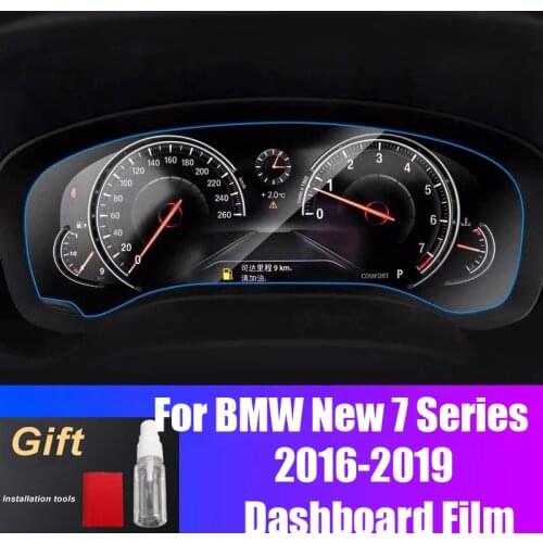 For BMW New 7 Series 2016-2020 TPU HD Car Navigation GPS Dashboard Monitor LCD Screen Headlight Protective Film Sticker Precut