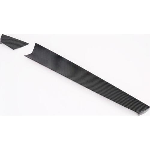 For Hyundai Palisade 2020 2PCS Carbon Fiber ABS Car Dashboard Trim Console Panel Molding Cover Accessories Car Styling