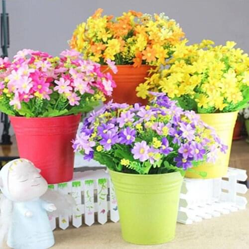 1 Bouquet 28 Heads Fake Artificial Silk Flower Artificial Plants Home Wedding Decoration