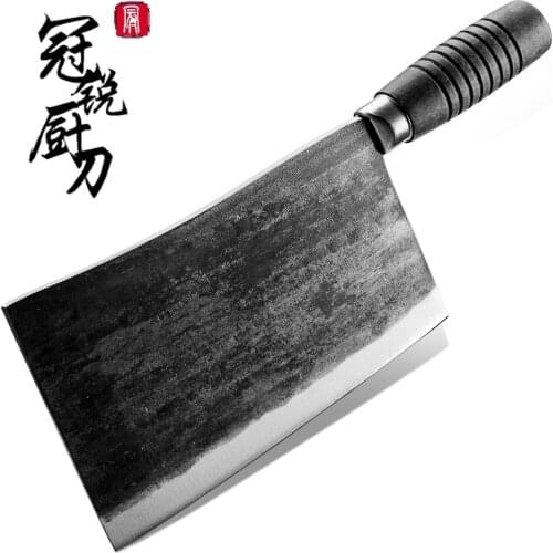 Handmade Chinese Cleaver Forged Kitchen Knife Chop Bones Home kitchen Chef Cooking Butcher Tools Wooden Handle Professional NEW