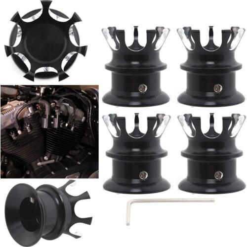 Motorcycle Engine Head Screw Cover For Harley Sportster XL 883 1200 86-20 Screw Bolt Cap Royal Crown Topper Trim For Twin Cam