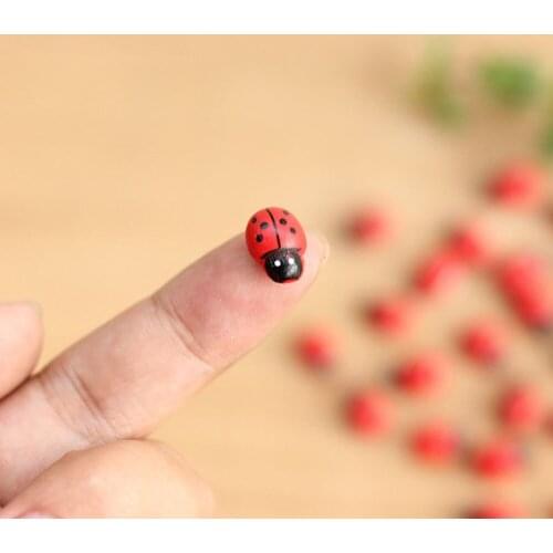 Mini Cabochon Ladybug Fairy Tale Garden Miniature Garden Decoration
