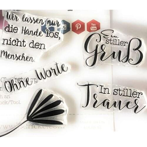 German Transparent Clear Stamp/Seal for DIY scrapbooking/photo album Decorative clear stamp A0323