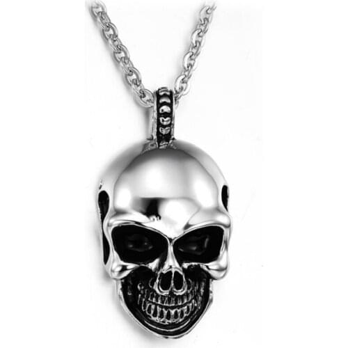2020 New Fashion Personality Banquet Wedding Pendant Skull Necklace Male Gothic Style