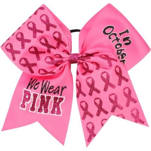 Oaoleer Girls Cheerleading Bow Elastic Hair Bands child Ribbon Rope Ponytail Holder Bow Elastic Hair Tie Rope Hair Band