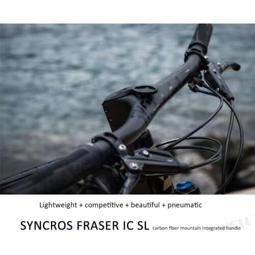 OEM customization Syncros Carbon Fiber Mountain Integrated Handlebar 740mm -8degree -17degree 25degree BAR/STEM Bicycle Parts