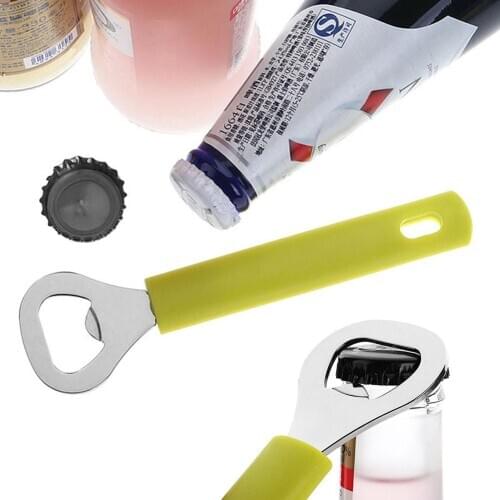 Portable Handle Anti-slip Stainless Steel Wine Beverage Beer Bottle Opener Home Kitchen Bar Tool
