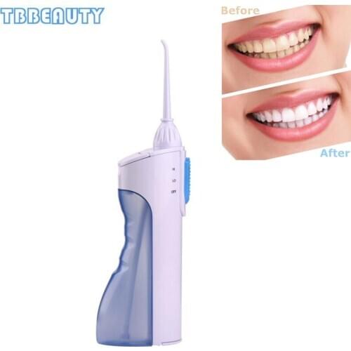 Portable 165ml Dental Water Flosser Cordless Dental Oral Irrigator 3 Modes 2 Jet Tips Nozzles Water Flosser for Home and Travel