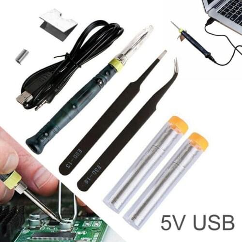 5V 8W Portable USB Electric Powered Soldering Iron Pen Tip Welding Gun Accessories for Electric Soldering Irons Hand Tool Kits