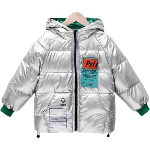 New Kids Boys Down Coats Cute Baby Jacket Winter Girl Clothes Infant Hooded Coat For Childrens Clothing Windproof Thicken Coat