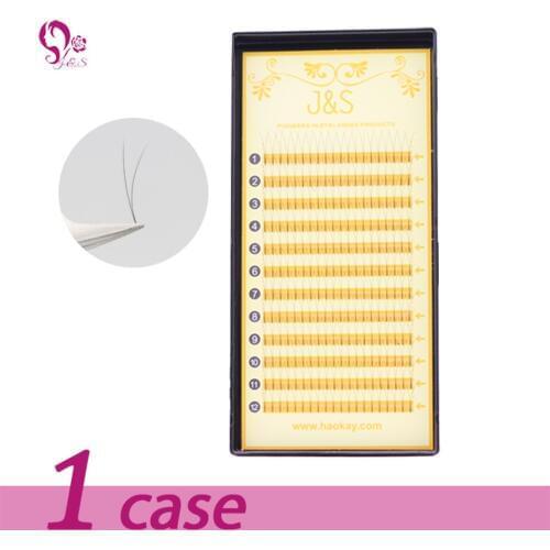 [Jeyelash eyelash] 2D premade fans heat bonded eyelash extension professional 0.07mm false mink lashes