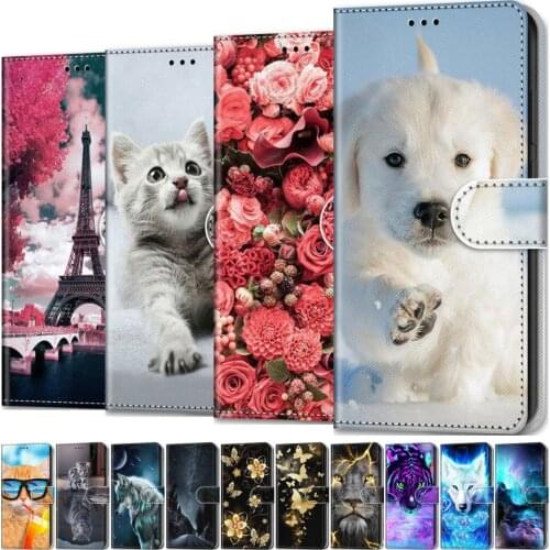 Luxury Magnetic Wallet Cover Etui For Case Redmi Note 7 8 8T 9 Pro 9A 9C Coque For Nokia 1.4 5.4 Lovely Flip Leather Covers D08F