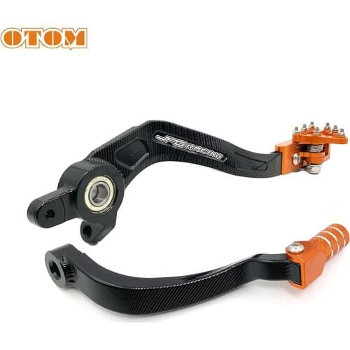 OTOM Motorcycle CNC Aluminum Folding Gear Shift Lever For KTM 125 250 450 500 SX SXF EXCF XC XCW Dirt Pit Bike Foot Brake Levers