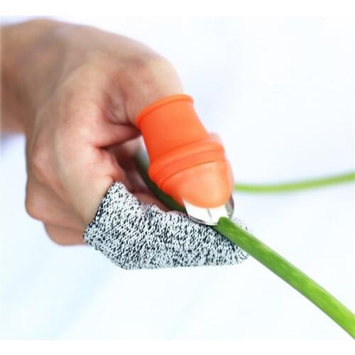 Garden Farm Orchard Fruit Vegetable Thumb Picking Knife Pruning Shears Silicone Finger Gloves Saw Straight Blade