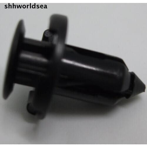 Shhworldsea 100pcs POM Black Fender & Bumper Push-Type Retainer Fastener Clip For Mitsubishi MR200300 For Honda