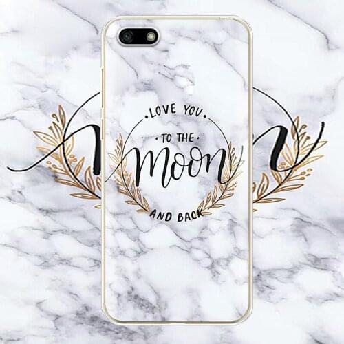 Silicon case For Huawei Honor 7A Case 5.45" inch Soft Tpu Marbling Phone Huawei Honor 7A 7 A DUA L22 Russian version