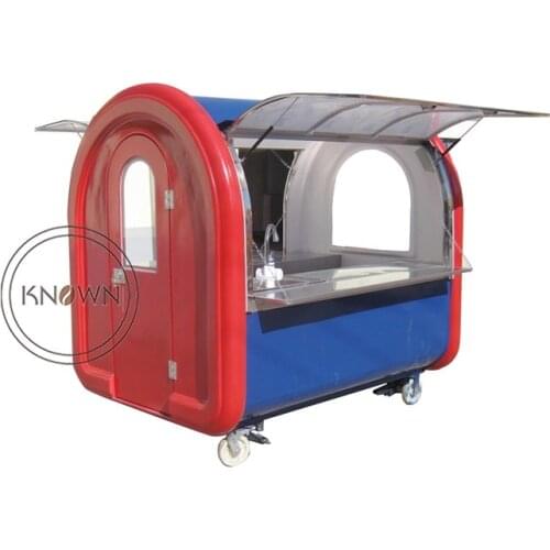 2.2m street food cart ice cream vending cart mobile food hot dog kiosk for sale coffee van donut vending cart (CFR by sea)