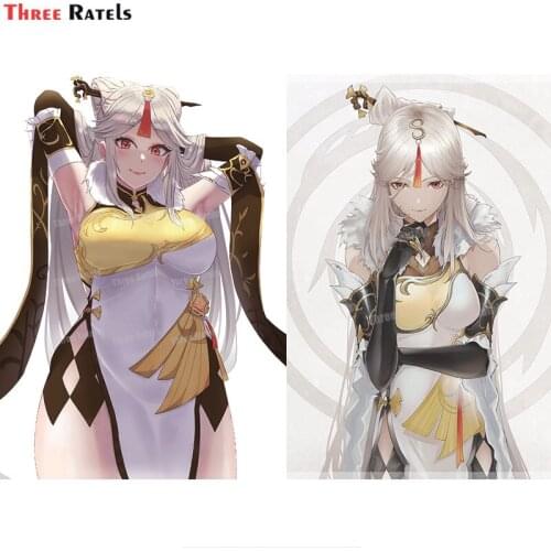 Three Ratels A355 Ningguang Genshin Impact Sticker For Yamaha Motorcycle Car-Body Cover Decorative Stickers Auto Decal