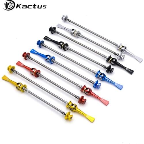 Titaninum Alloy Ultra-light Bicycle Quick Release Mountain Bikes Ti Axis Skewer lever Front 100 Rear 130/135mm for MTB Bike Hub