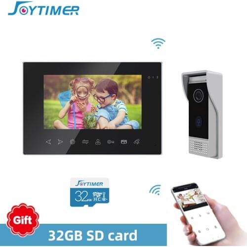 Joytimer Home Video Door Phone 7 Inch Video Intercom 1200TVL Video DoorBell with Motion Detection Night Vision Camera