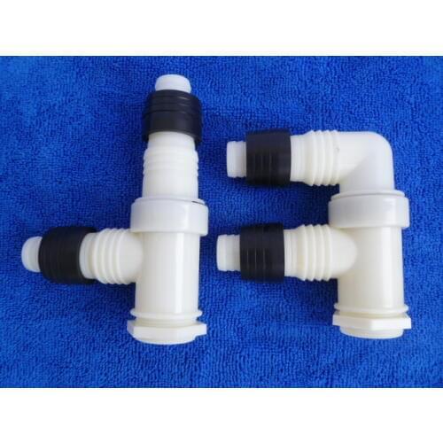 Vidric Washing machine water and odor-resistant floor drain tee elbow floor drain interface joint dual use double drainage