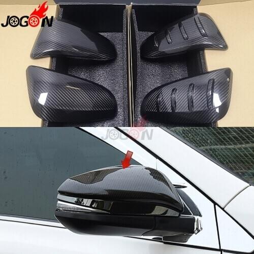 Carbon Fiber For Toyota RAV4 Highlander Noah R80 Voxy Esquire 4Runner Hilux Fortuner Innova Side Wing Mirror Cover Shell Trim