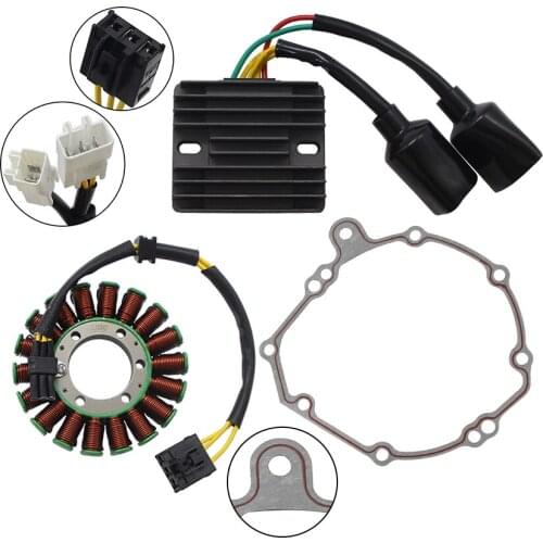 Motorcycle Voltage Regulator Rectifier+Magneto Stator Coil +Engine Cover Gasket For Honda CBR1000 RR 31120-MEL-013 31120-MEL-D22