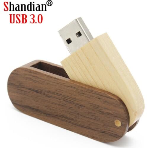 1 PCS Free Custom LOGO Wooden USB 3.0 Flash Drive 4GB 8GB 16GB 32GB 64GB 128GB High Speed Pen Drives Real Capacity Memory Stick