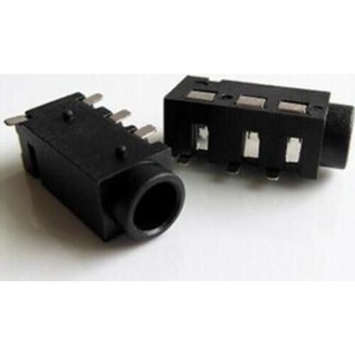 10PCS 3.5mm Female Audio Connector 4 Pin SMT SMD Headphone Jack Socket PJ-320D