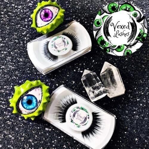 100 personalized custom eyelash stickers, round / rectangular custom labels, PVC transparent stickers, custom LOGO stickers