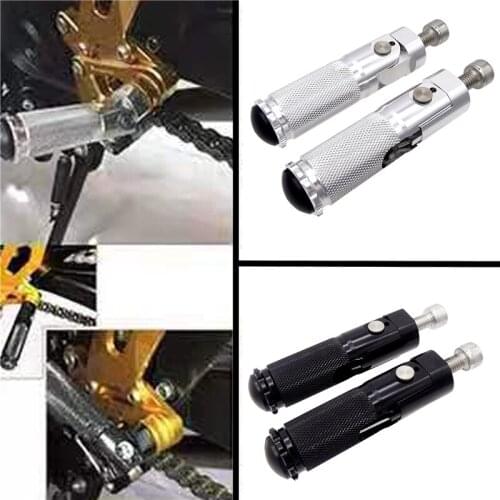 2 Pcs Universal Motorcycle Racing CNC Folding Front Foot Rest Rear Footrests Pegs Pedal for Honda Yamaha Suzuki Kazakhstan
