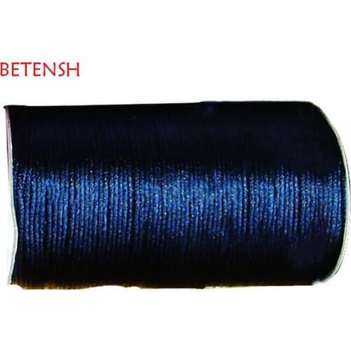 3mm Navy Blue Satin Nylon Cord-120m/roll DIY Jewelry Findings Accessories Macrame Rope Bracelet Beading String Cords