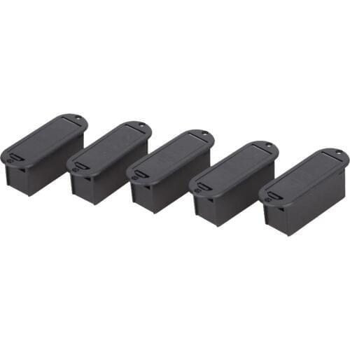 5pcs 9V Battery Case Holder Cover Box Replacement for Active Guitar Bass Pickup