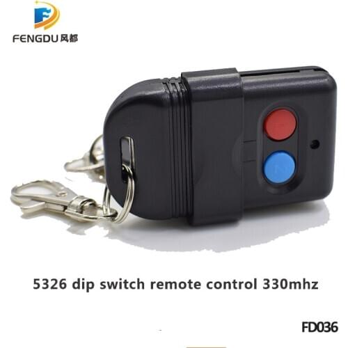 5PCS For Malaysia 5326 330mhz 8 dip switch auto garage door duplicate remote control