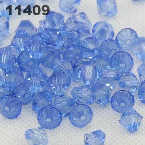 Clothing accessories loose beads 8mm Diy Lucite Bicone Transparent Acrylic Beads spacer (80 pcs) A