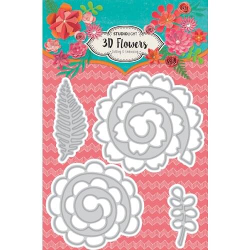 AliliArts Metal Cutting Dies 3D Flower diy Scrapbooking Photo Album Decorative Embossing PaperCard Crafts Die